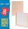 Unfinished Cradled Wood Panels for Painting, 2 Pack of 24x24 inch - Studio Birch Wooden Canvas Boards 3/4" Deep - Mixed-Media Craft, Acrylic, Oil, Encaustic, Paint Pouring Panel Board